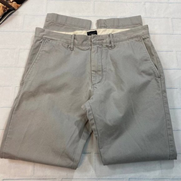 J. Crew Broken In Grey Chino Pants Bottoms - Picture 2 of 10